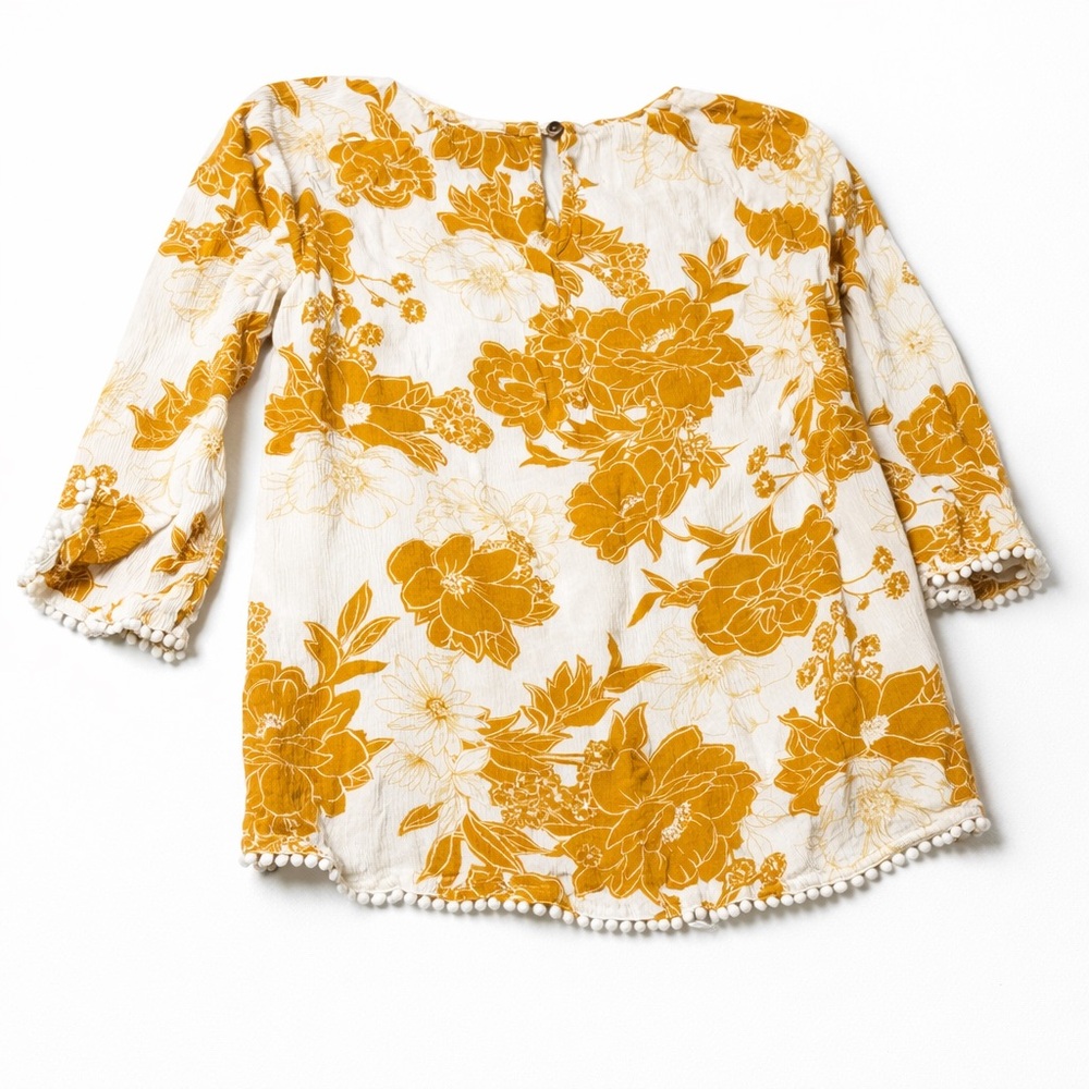 🌼 MIX by 41 Hawthorn Mustard Floral Blouse – Size M - Picture 4 of 7